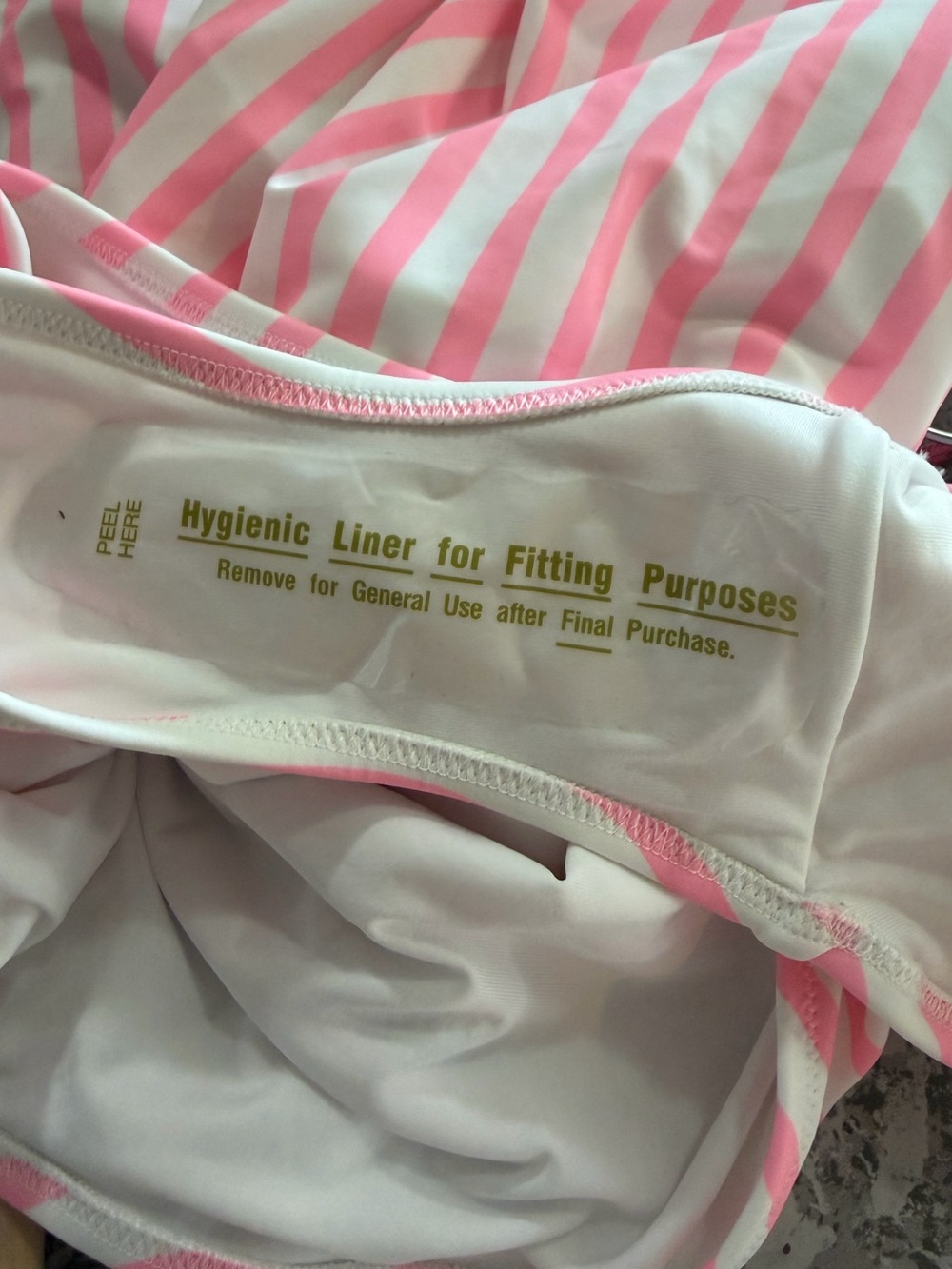 NWT Old Navy One Piece Pink Stripe Swimsuit - Picture 13 of 13